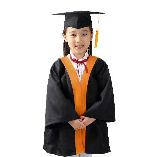 k26422-졸업가운(진노랑,모자포함)/유치원졸업가운