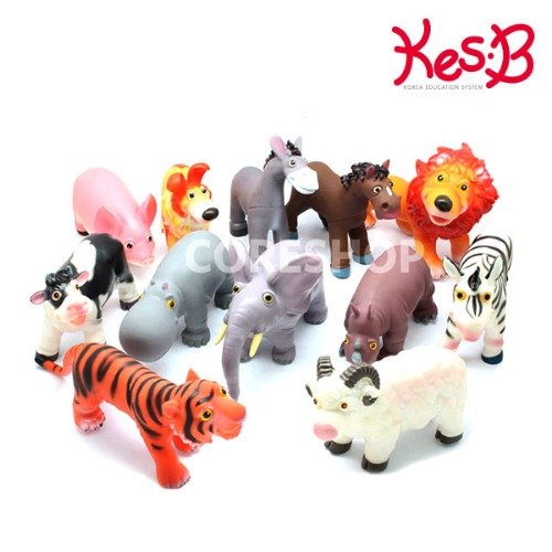 cs1793 소프트동물12종세트/유아 완구 동물 인형 장난감