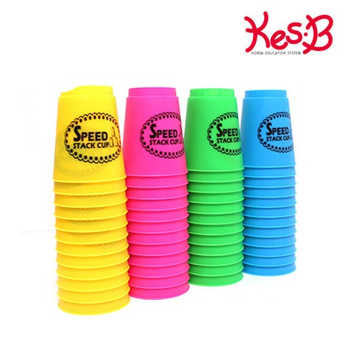 cs1451 스피드 컵쌓기(색상랜덤)/유아 어린이 쌓기 놀이