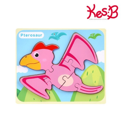 cs2125 공룡퍼즐(익룡)/영아 유아 어린이 원목 직소퍼즐