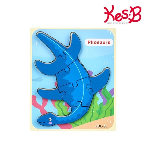cs2121 공룡퍼즐(플리오사우루스)/유아 원목 직소 퍼즐