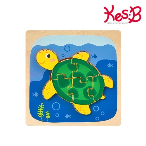 cs2096 베이비퍼즐(거북이)/유아 어린이 원목 직소퍼즐