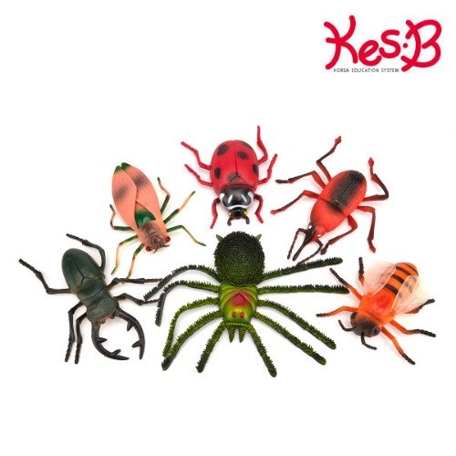 cs1523 소프트점보곤충6종/유아완구 동물 곤충인형 모형