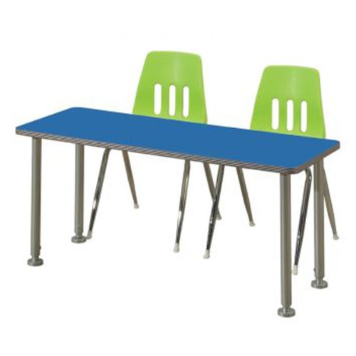 ss216 파랑 열린책상2인용(높이조절)/학교 유아 교구