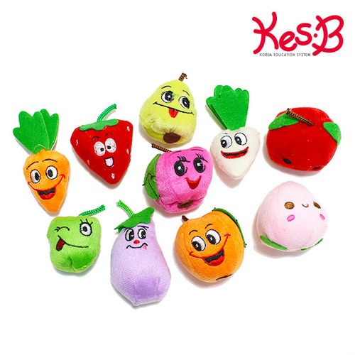 cs1848 손가락인형(과일과야채10종)/유아 역할 놀이완구